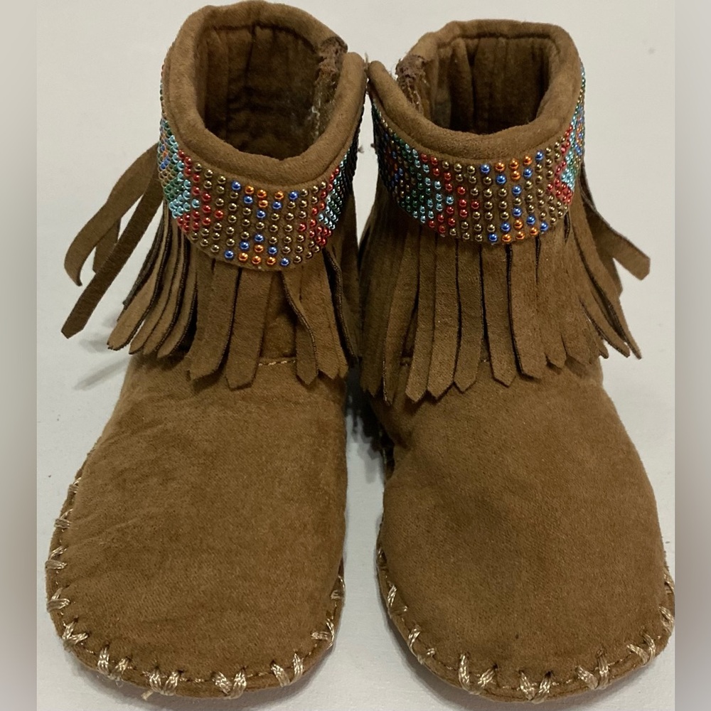 Stuart Weitzman Kids Moccasins with Colorful Beads